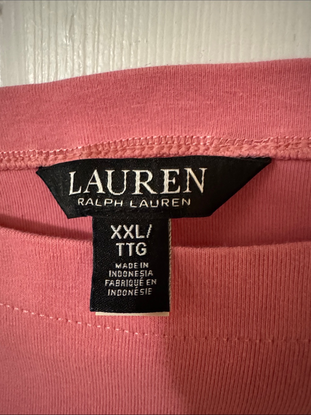 Ralph Lauren Rose Pink Boatneck Short Sleeve Tee - Picture 2 of 7